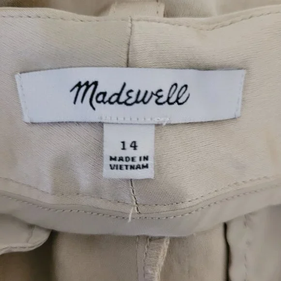 Madewell Wide Leg Pants in Tan - Picture 3 of 6